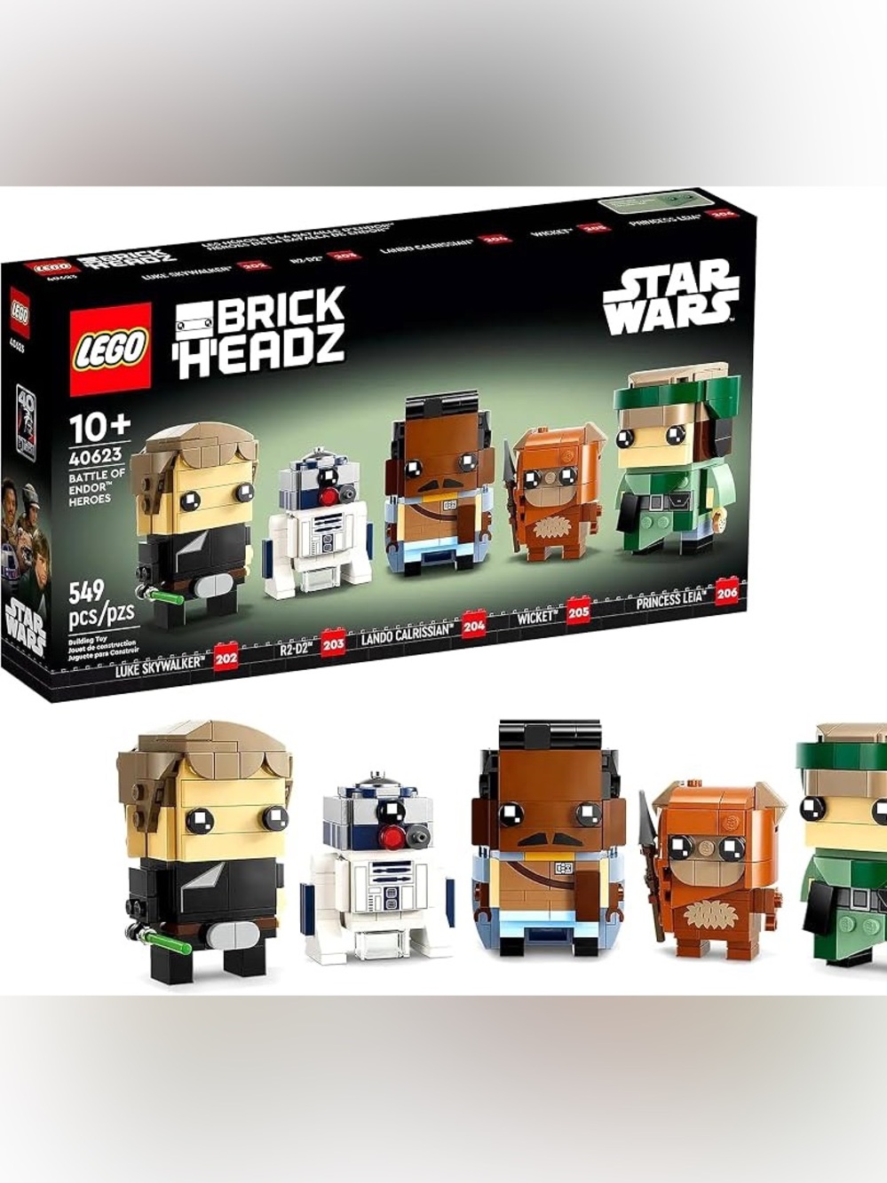 Lego Star Wars BrickHeadz Battle of Endor Heroes - Green, Brown, White, Tan